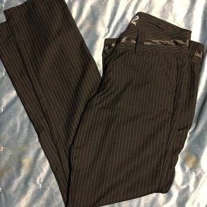 **SOLD****Fox slacks size 9 black pinstripes